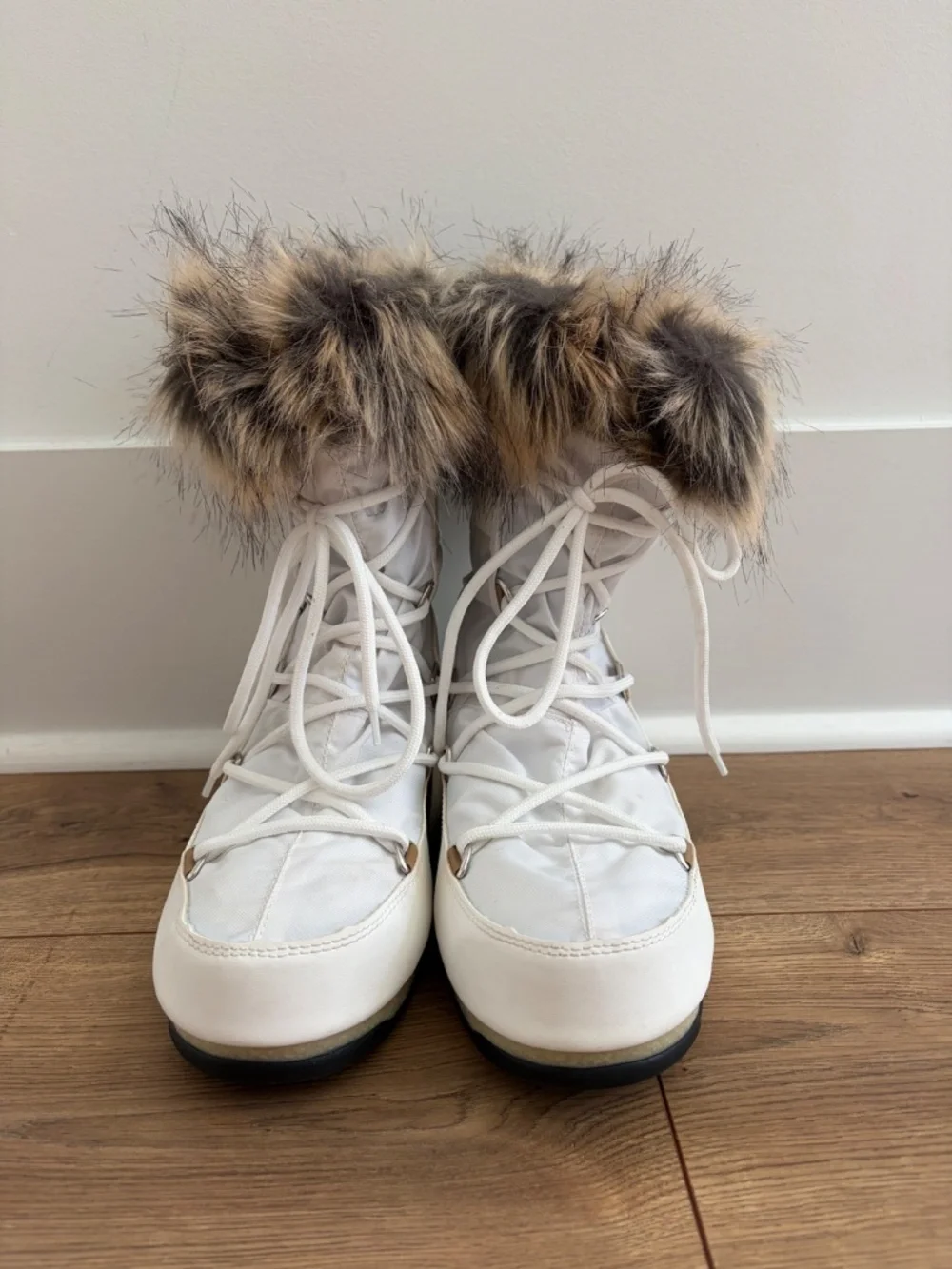 Moon Boot Monaco Snow Boots with Fur Trim
